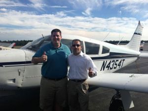 My student Peter Forte earns his CFI on 9/16